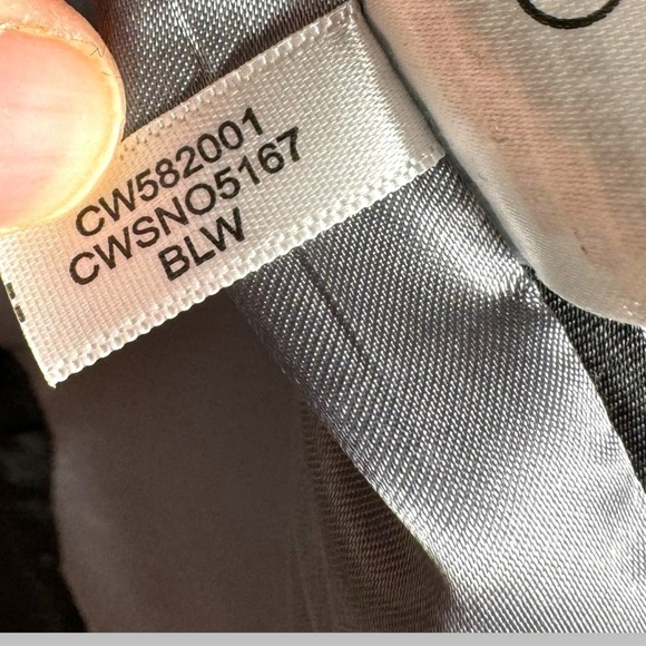 Calvin Klein Single Breasted Herringbone Wool Blend Walker Coat, Black/White, 14 - Picture 10 of 14